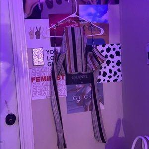 Open back blouse/crop top